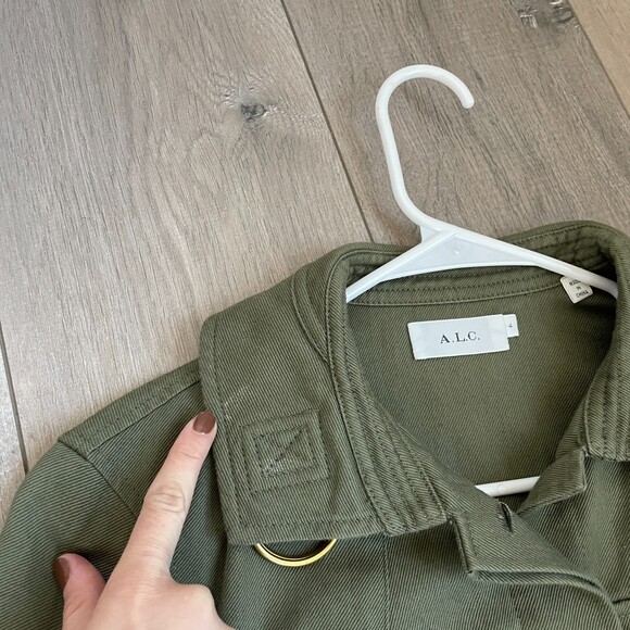 A.L.C. Lorimer Cargo Army Green Utility Jacket - Picture 5 of 16